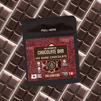 Chocolate Bar - 100mg THC - Dark 1-1-1